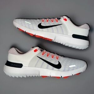 Nike Free Next Nature Men's 11 Wide Golf Shoes White/Grey/Orange FN0332-100